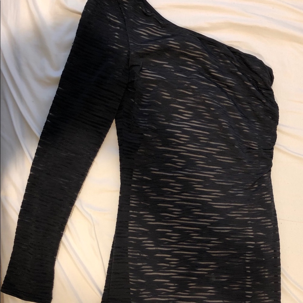 One Shoulder/Sleeve Dress